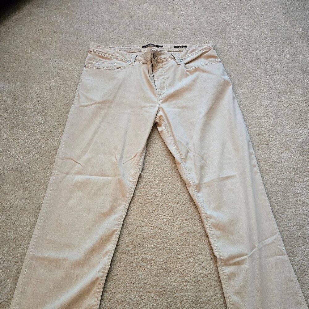 NWOT Light Khaki Alberto 5 pocket pants lightweight, 36/34 (fit like 34/28)